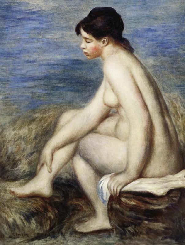 Pierre Renoir Seated Bather Spain oil painting art